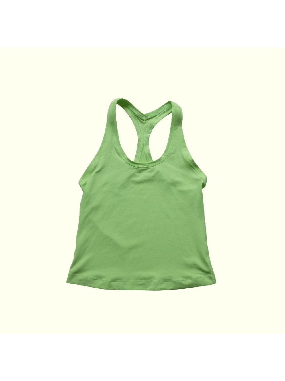 LULULEMON RAZOR BACK TANK TOP GREEN RUNNING YOGO ACTIVE SPORT SZ 6
